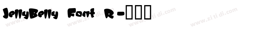 JellyBelly Font R字体转换